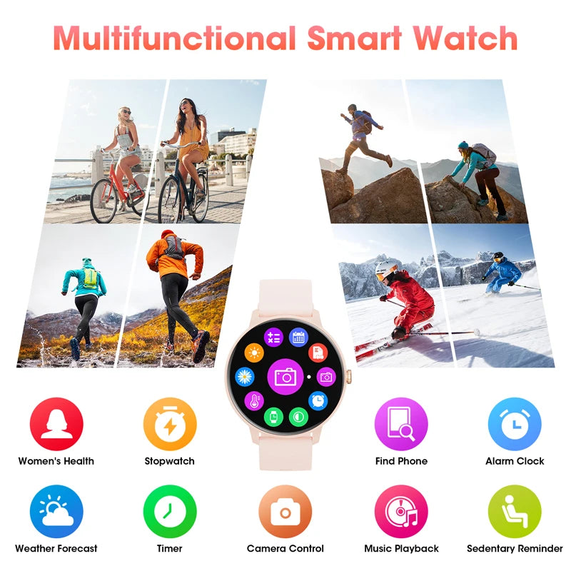 2025 Women'S Smartwatch Bluetooth Call 1.39 Touch Screen Smart Watches for Men Health Monitoringip67Waterproof Fitness