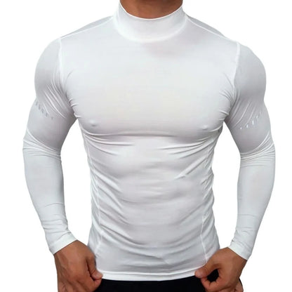 Compression Shirts Men Athletic Long Sleeve T Sirt Man Workout T Shirt UV Sun Protection Outdoor Active Top