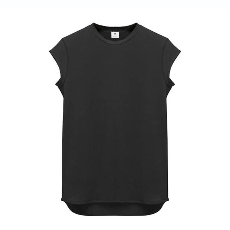 Summer Cotton Short Sleeve T Shirt Men Outdoor Jogging Leisure Breathable Gym T-Shirt Running Sports Muscle Training Tees Tops